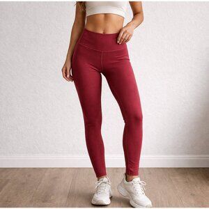 Zyia Active 7/8 High-Rise Leggings Red Size 6-8